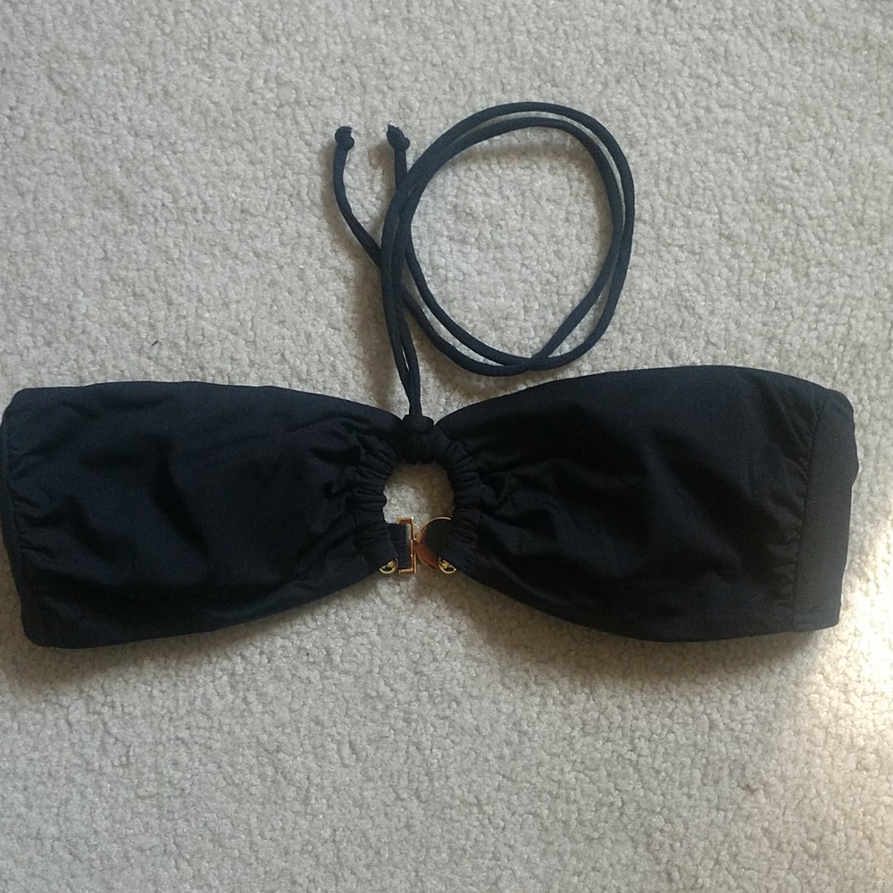 VS medium bandeau swim top in black